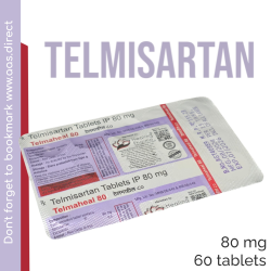 Telmisartan 80mg / 60 Tablets