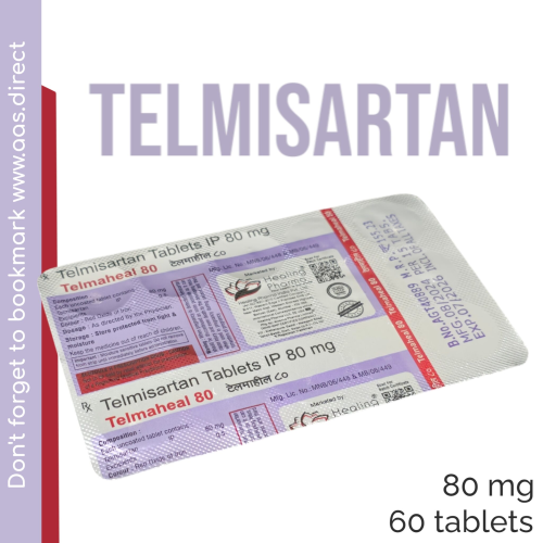 Telmisartan 80mg / 60 Tablets