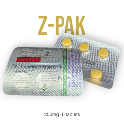 Z-Pak (Azithromycin) – 250mg